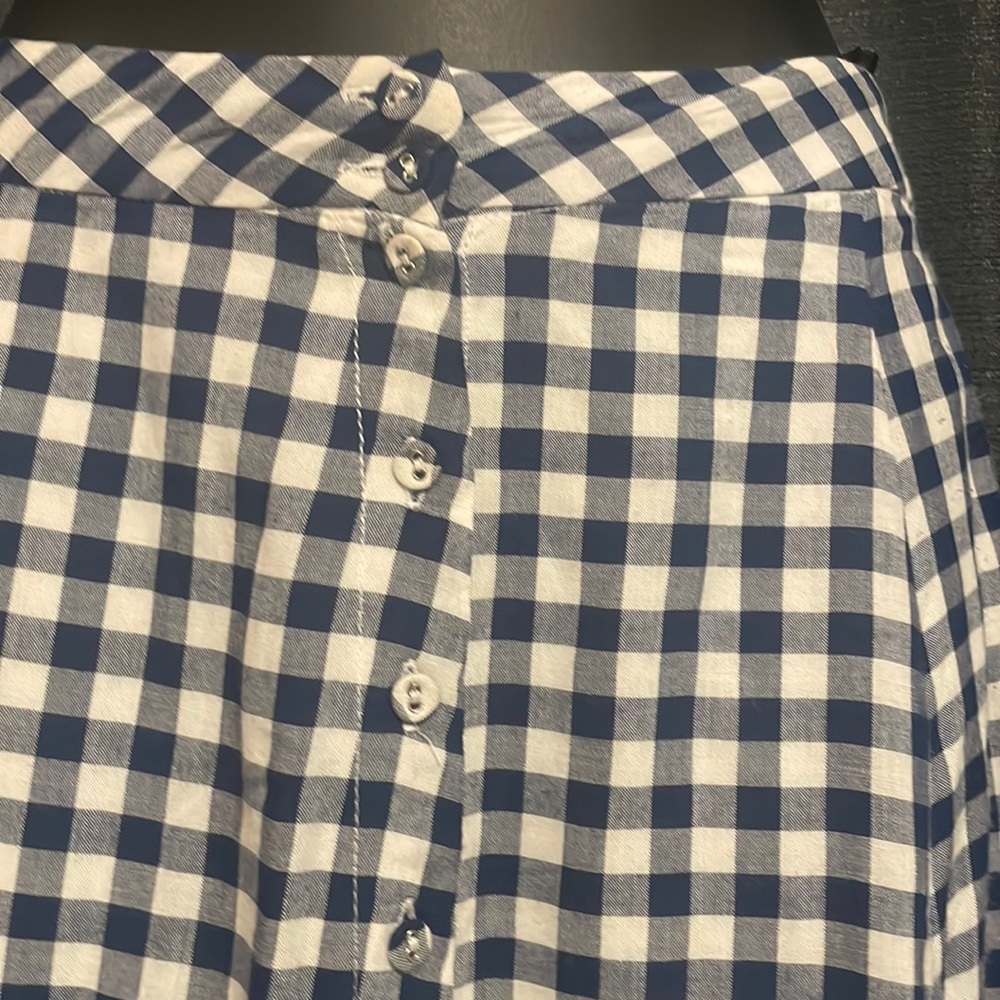Majorelle Gingham Check Button Down Front - image 5